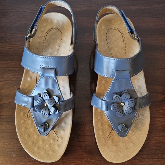 Womens orthotic arch support flip flop sandals - Picture 2 of 14